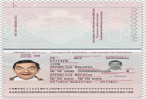 Moldova Fake Passport Psd Template New